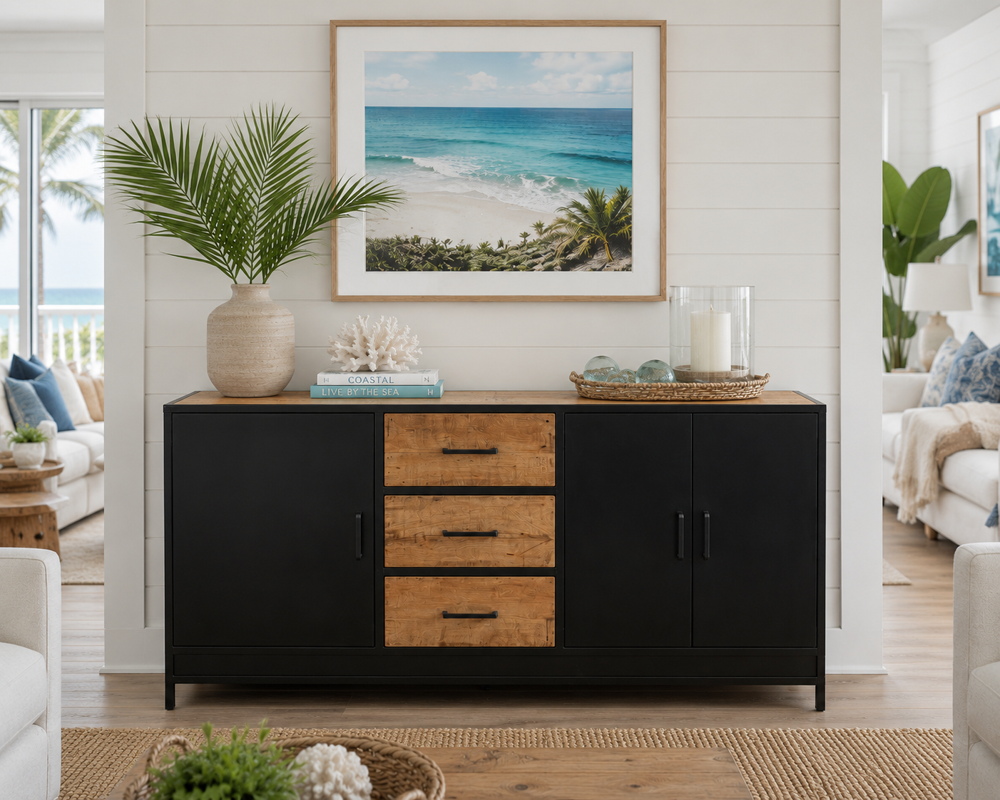 Jaipur Forge Sideboard - 63 x 20 x 36 in