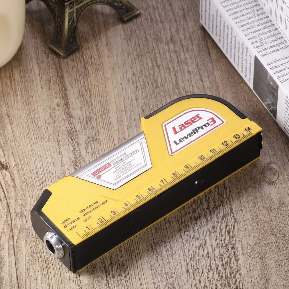 Measuring Tape with Horizontal Laser Line