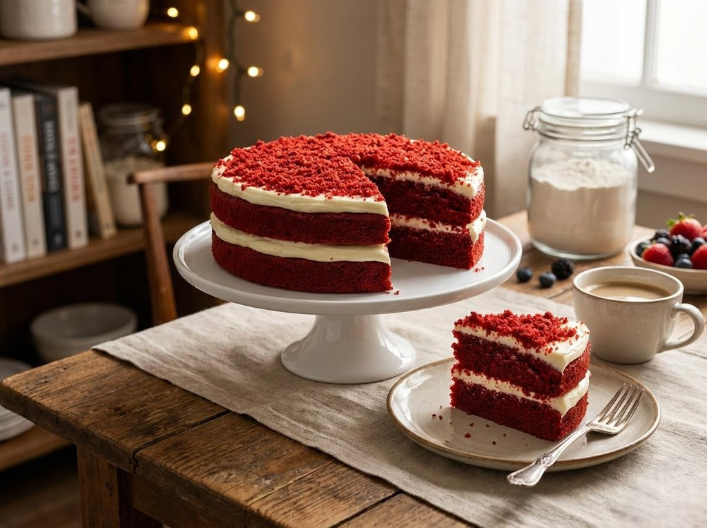 Andy Anand Sugar-Free Red Velvet Cake, 2.4 lb – Belgian Cocoa, Sugar-Free Cream Cheese Frosting, Keto & Diabetic-Friendly Birthday Gift