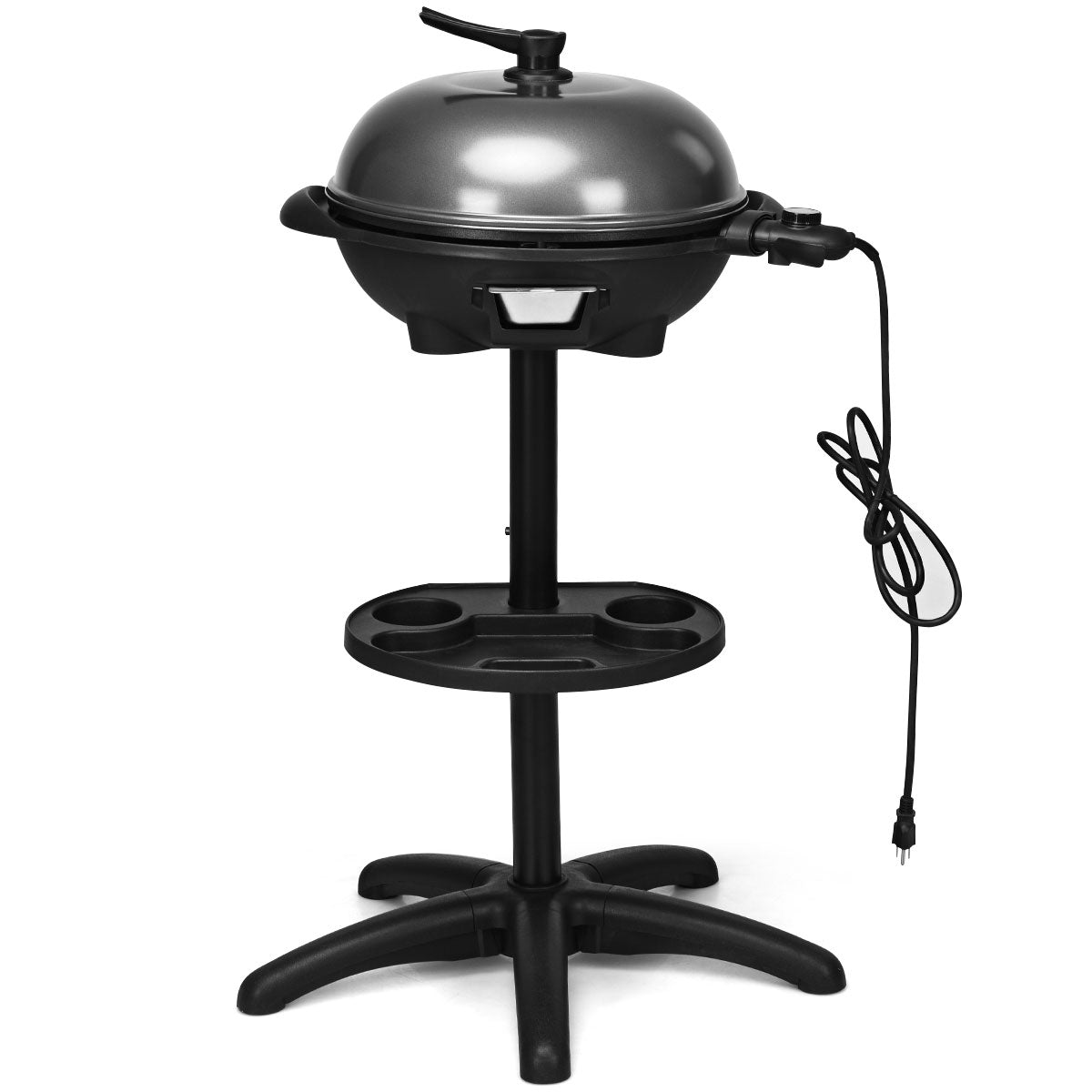 1350 W Outdoor Electric BBQ Grill with Removable Stand Easy to Install