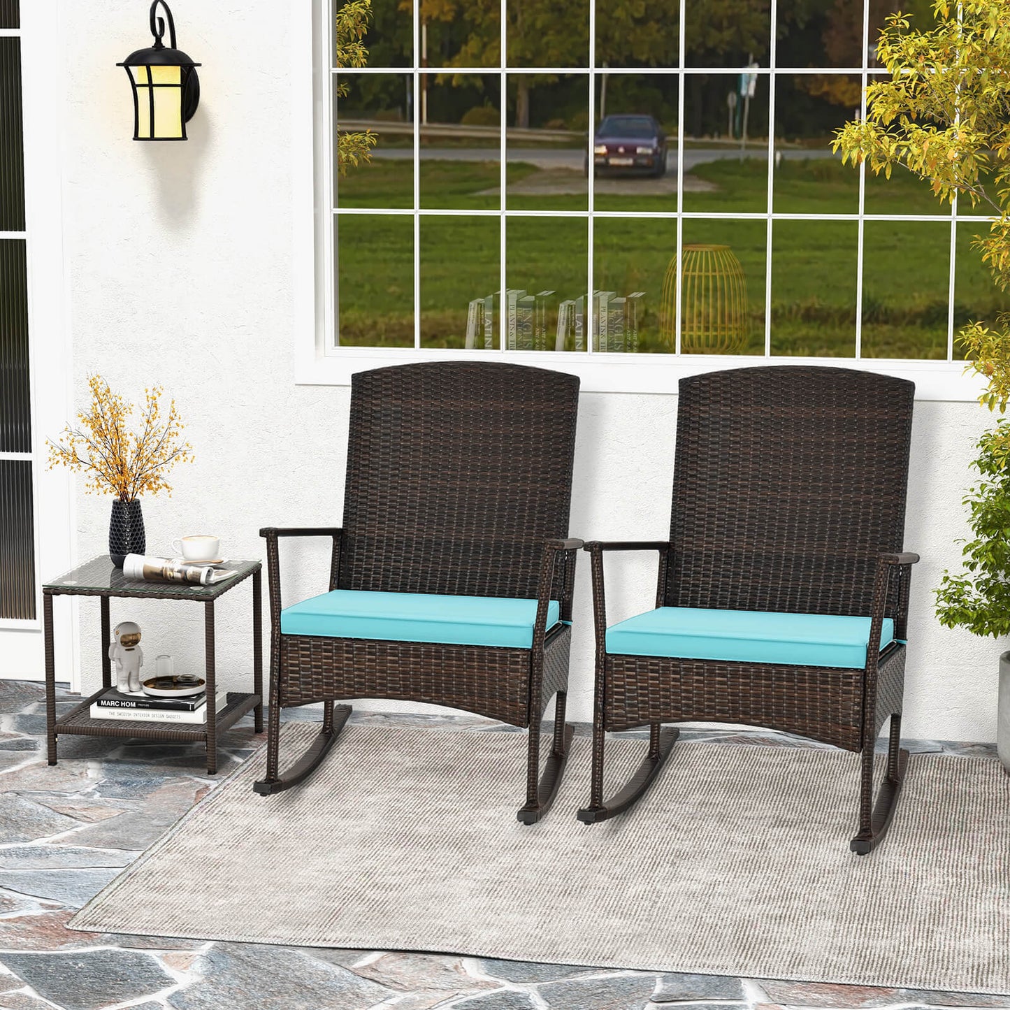 3 Piece Patio Rocking