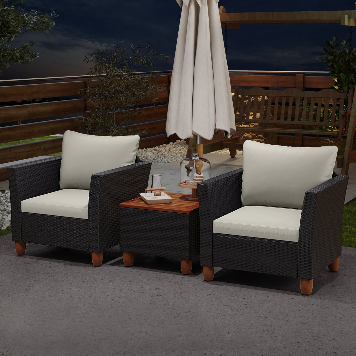 3 Pieces Outdoor Patio