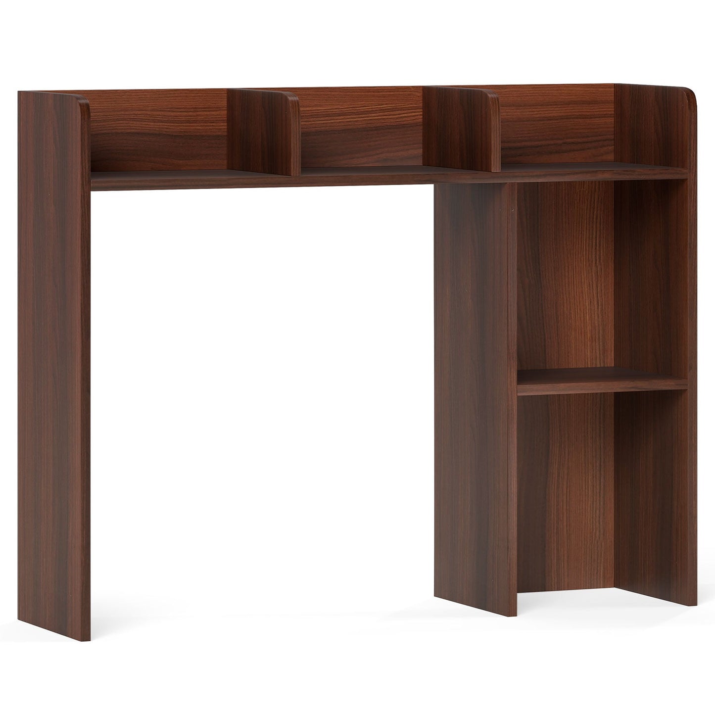 3-Tier Multipurpose Desk Bookshelf with 4 Shelves