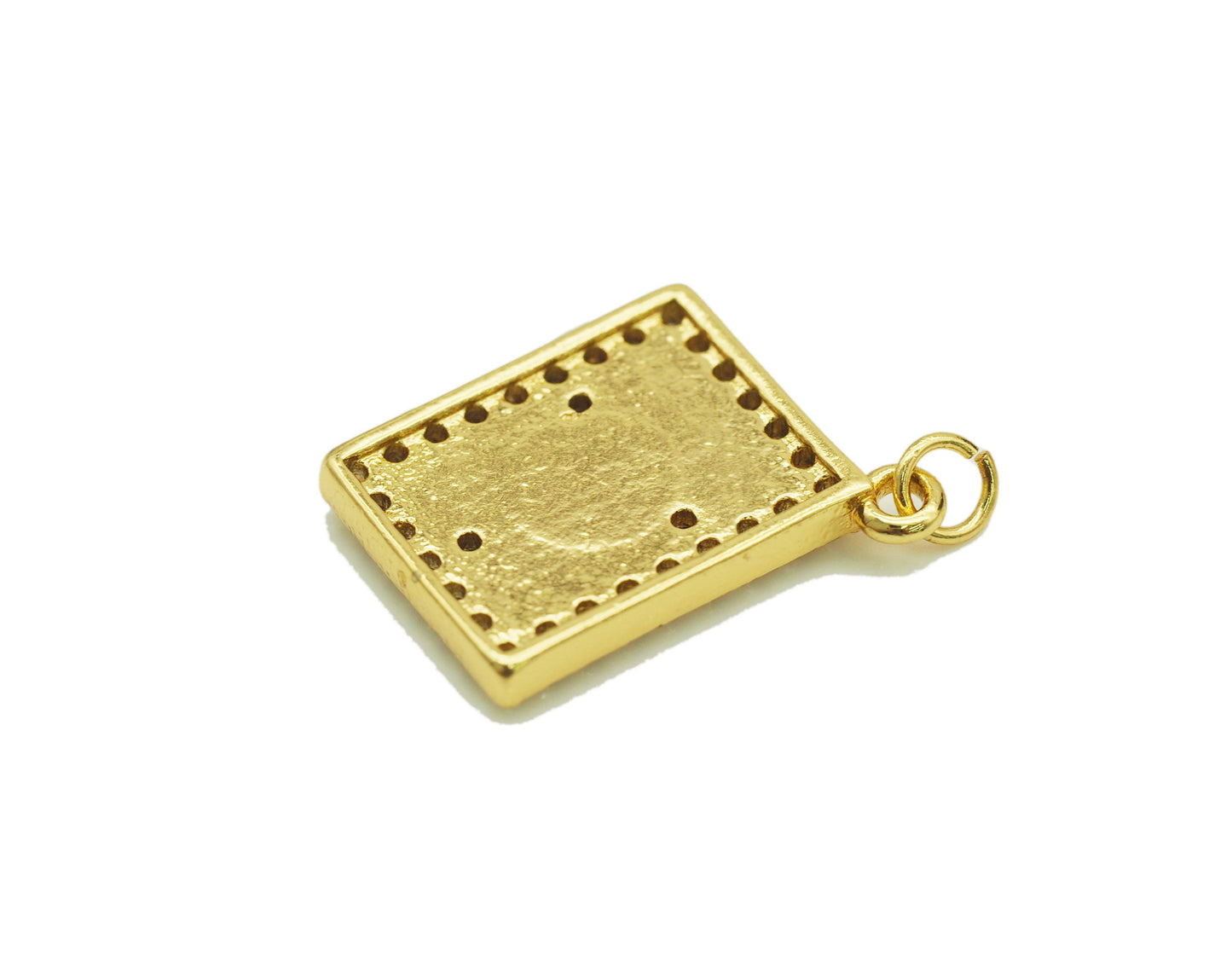 CZ Enamel Teddy Bear Charm, Sku#JL83
