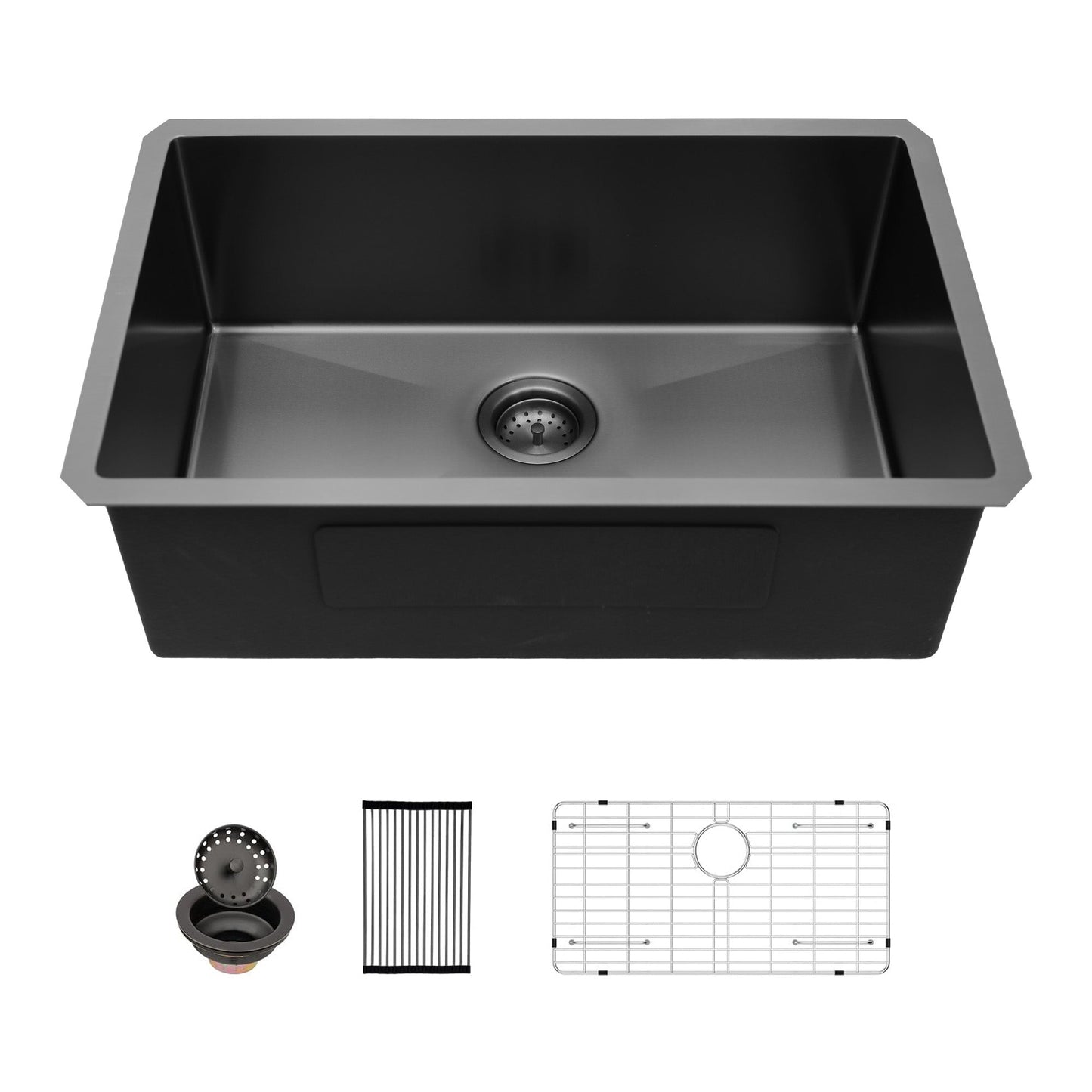30 Inch Undermount Sink - Gunmetal Finish