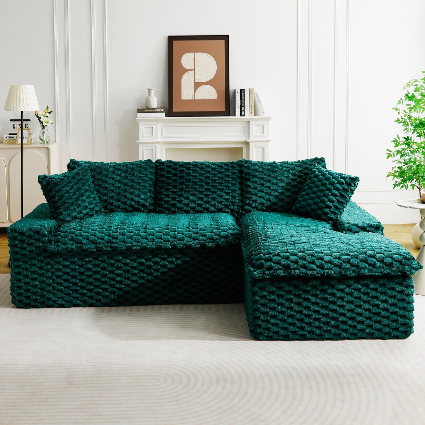 Green Turtle Velvet Versatile Sofa