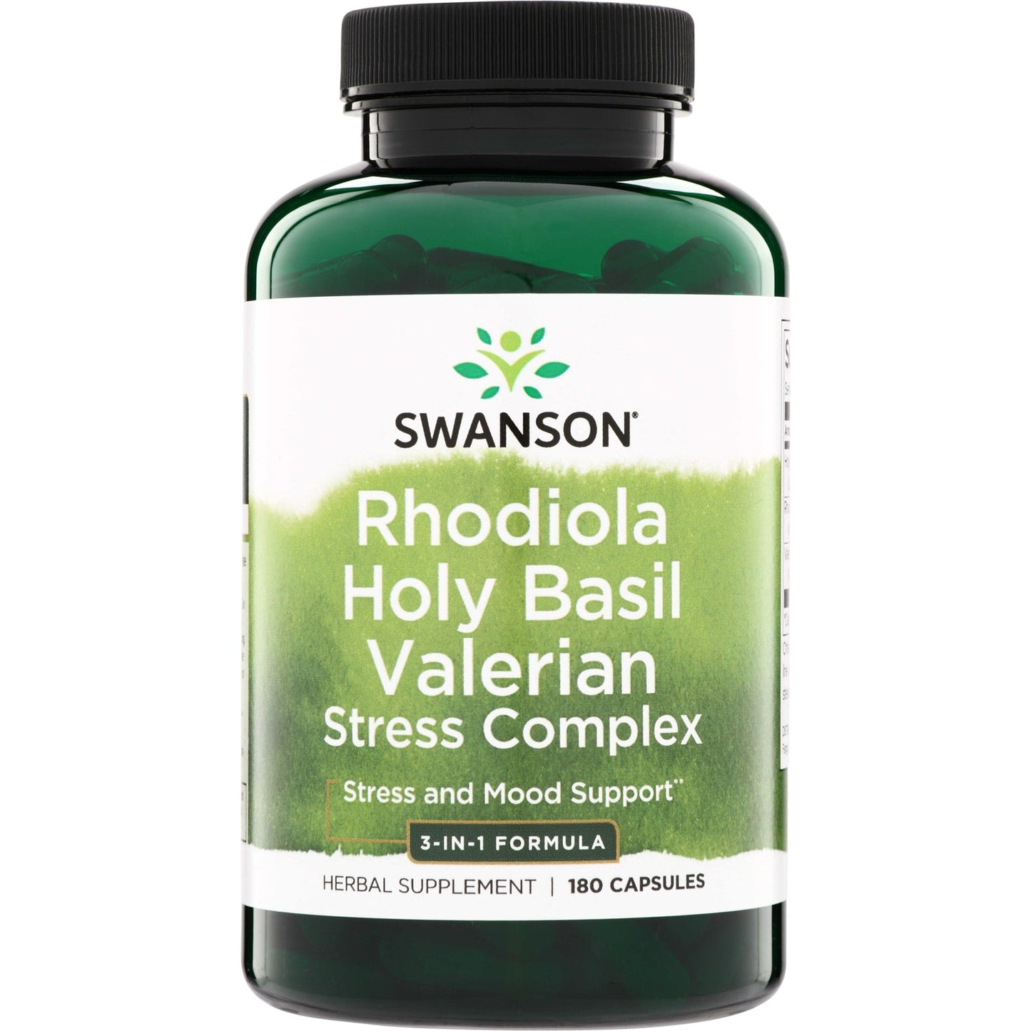 Rhodiola Holy Basil Valerian Stress Complex - 3-in-1 Formula