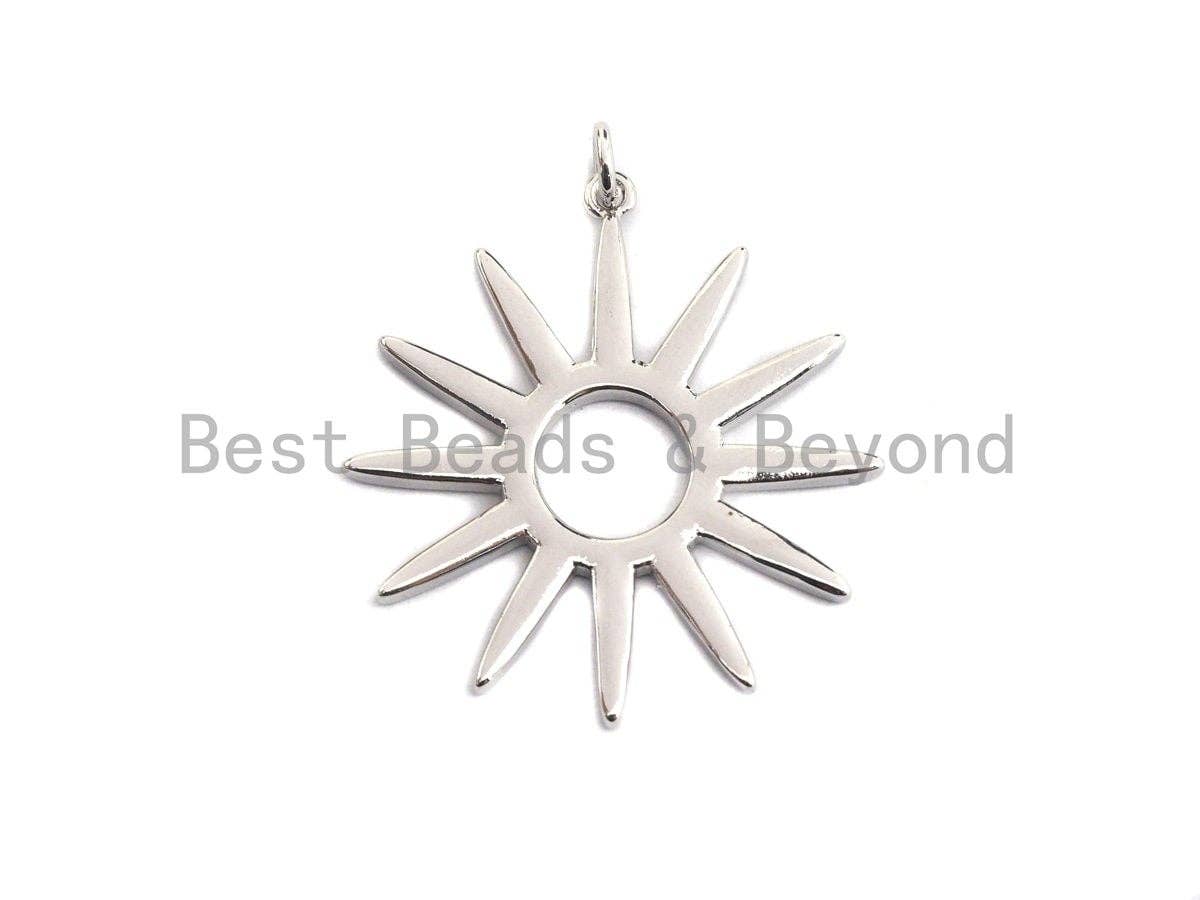 Round Hollow out Sunflower Pendant