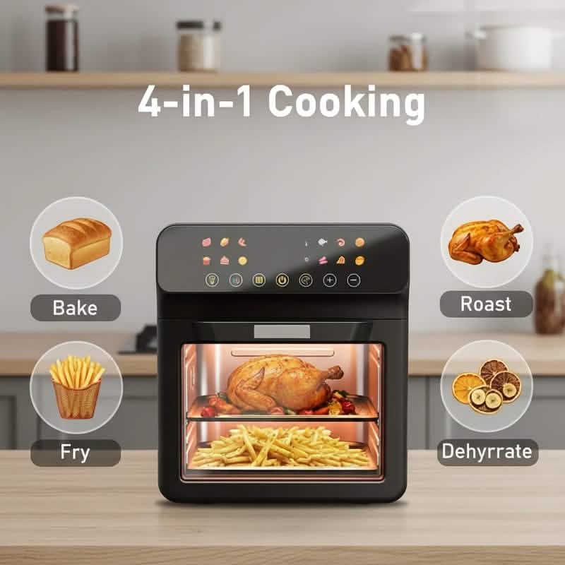 12QT 12-in-1スマートエアフライヤーオーブン