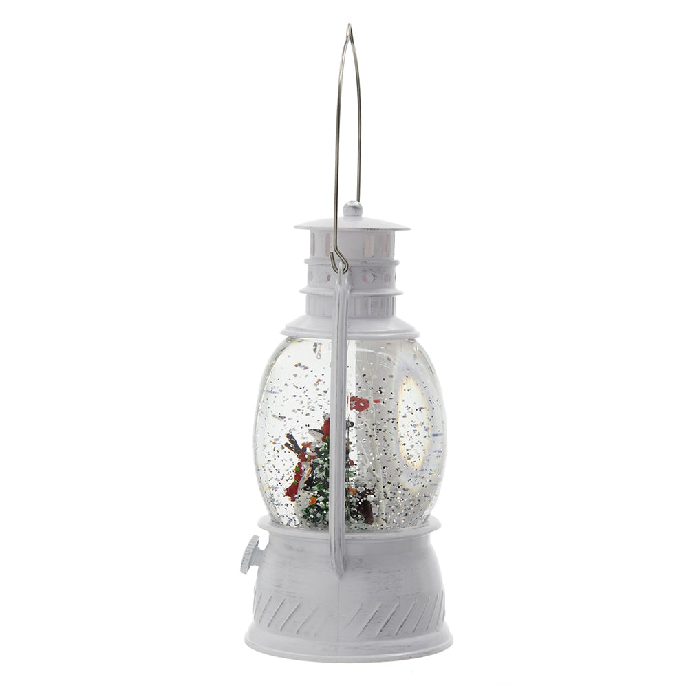 Christmas Lighted White Spinning Lantern