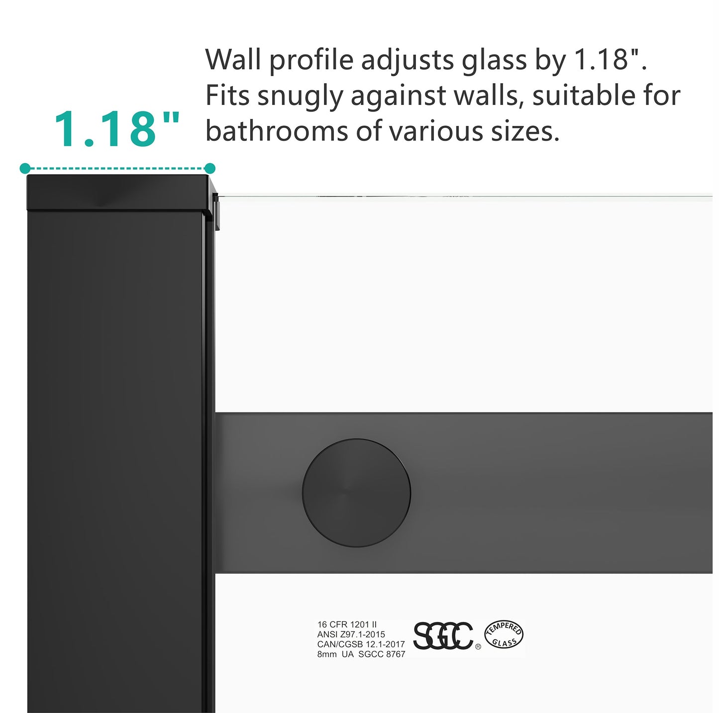 S-RM6076TB Sliding Shower Door