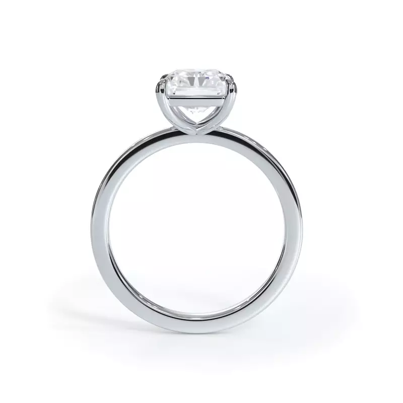 2.00 CTW AGI Certified Lab Grown Diamond Solitaire Engagement Ring – G-VS Clarity, 14K White Gold