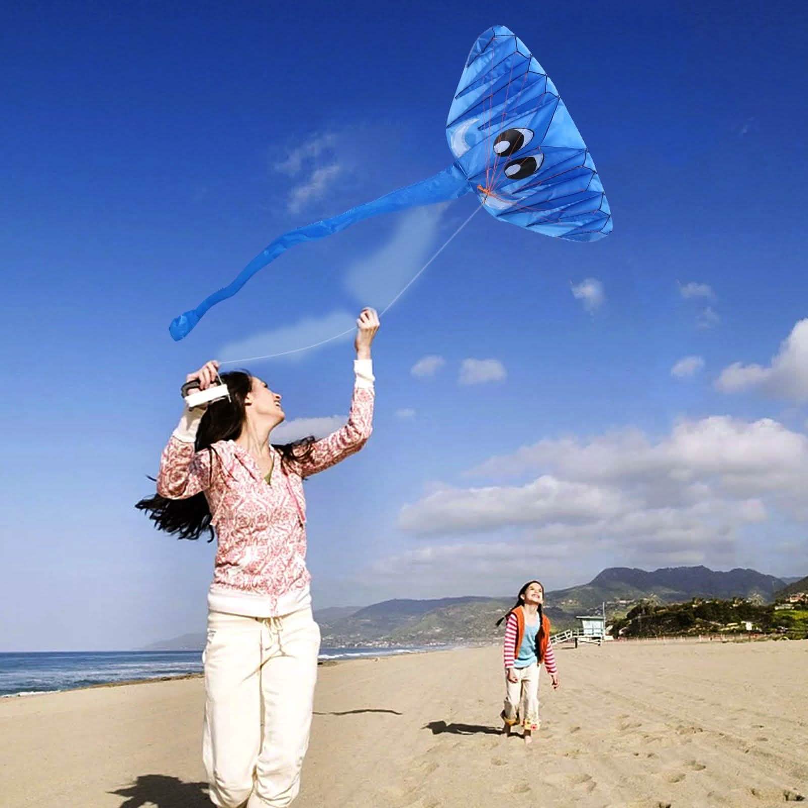 Cerf-volant 3D Géant Éléphant Facile à Piloter Jeux et Activités de Plein Air pour Enfants