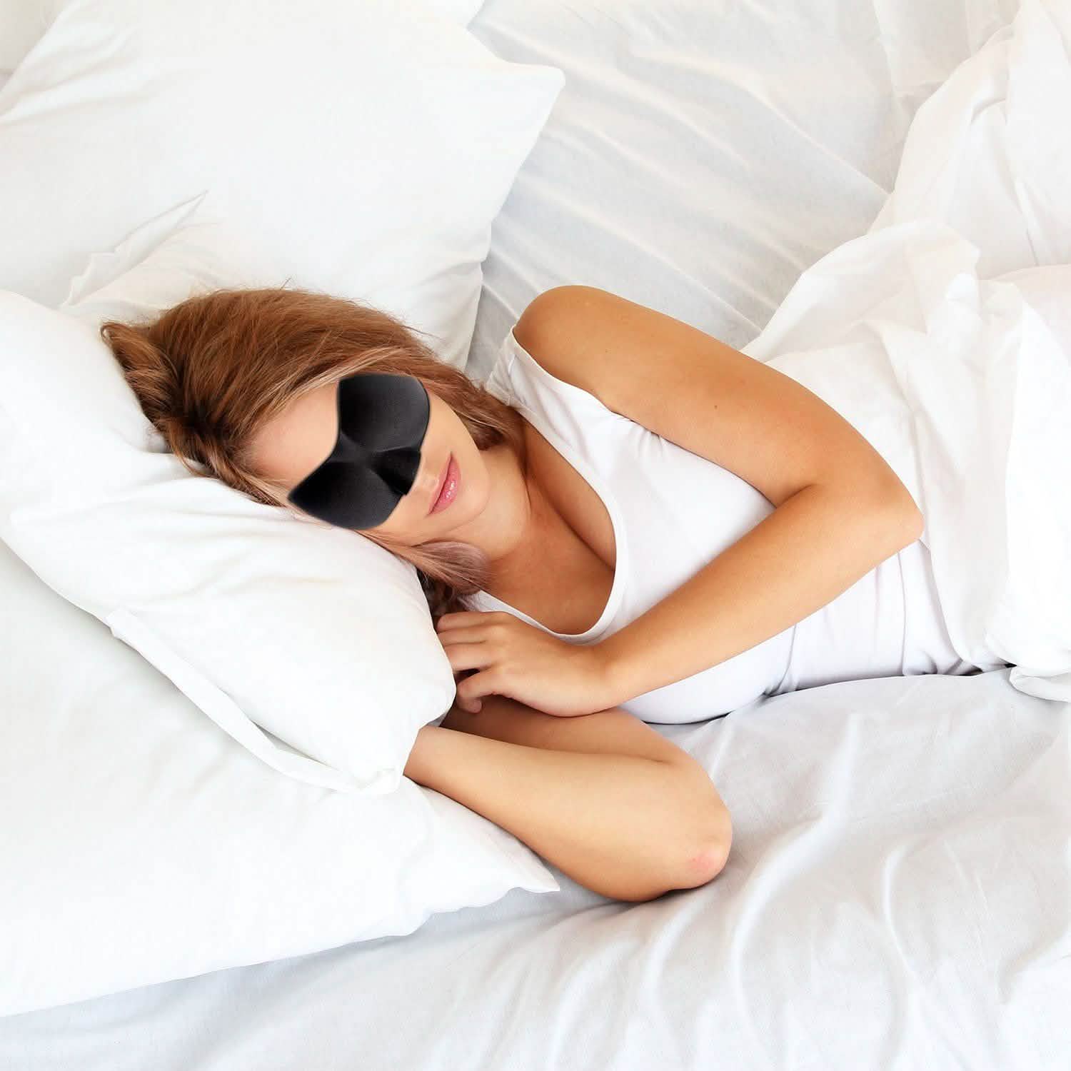 3Dソフトブラインドフォールド睡眠用アイマスク