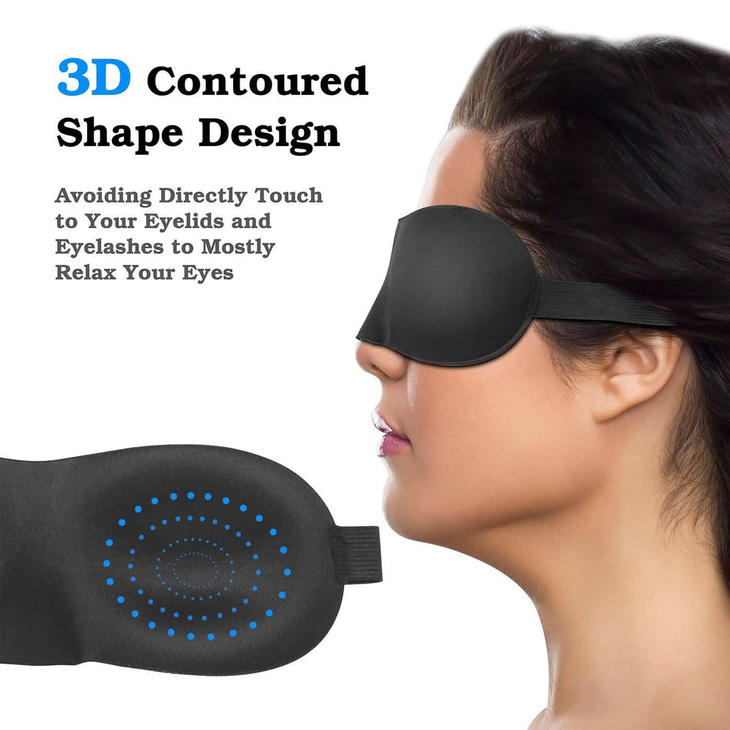 3Dソフトブラインドフォールド睡眠用アイマスク