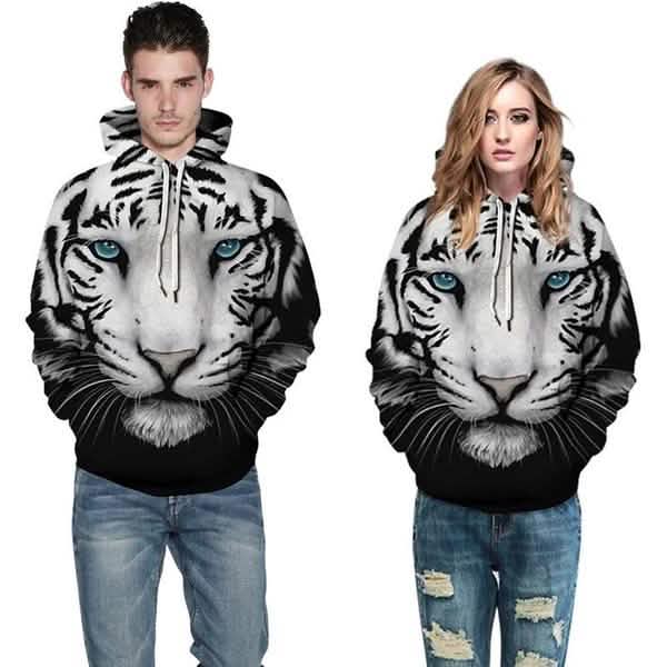 3D Tiger Print Unisex Sweatshirts