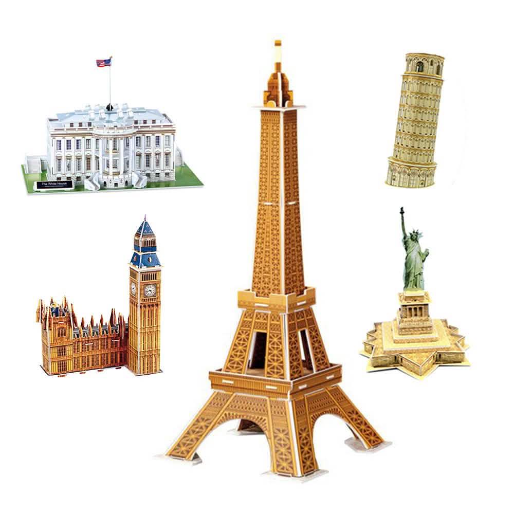 3D世界建築パズル