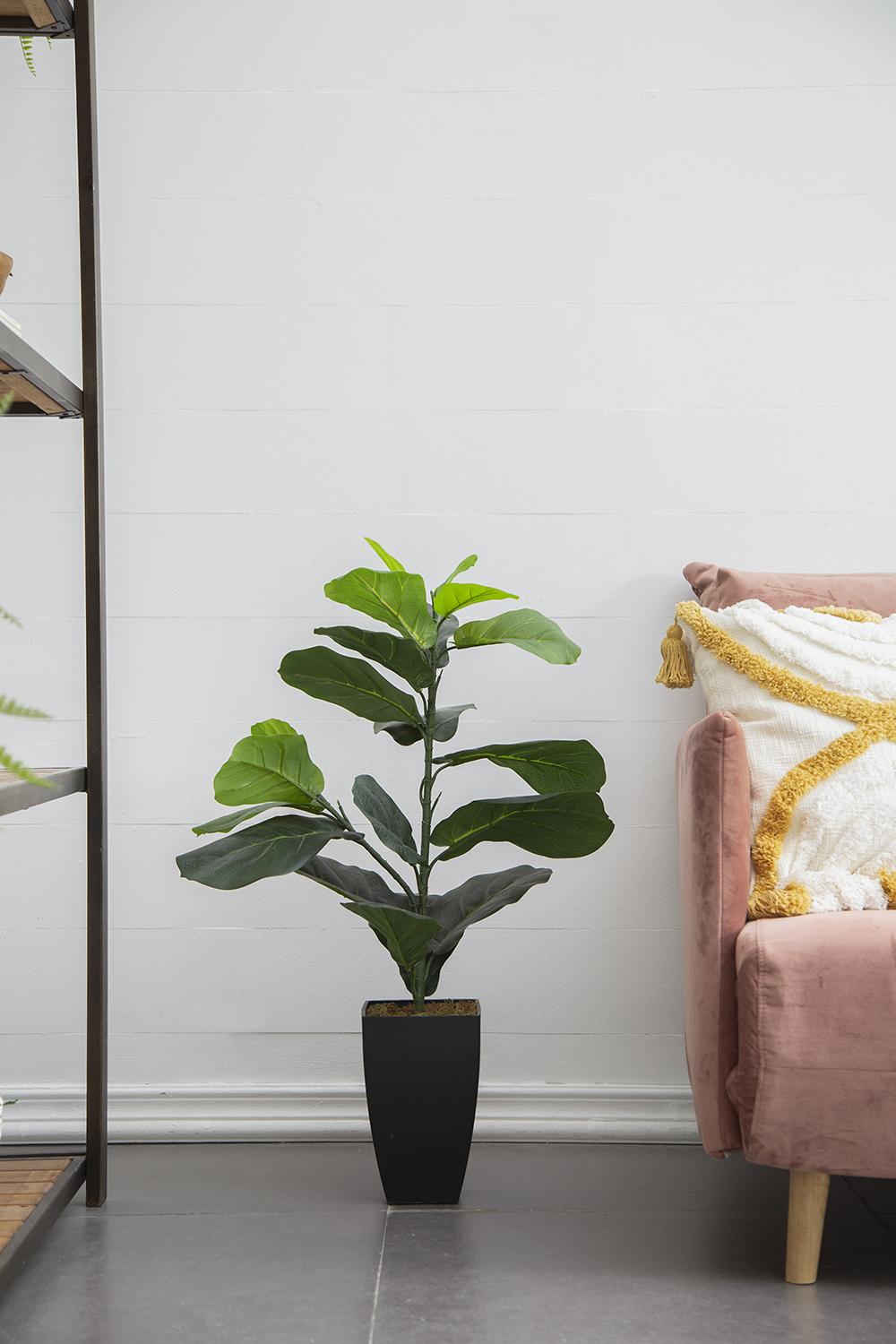 20" x 16" x 35" Artificial Fiddle-Leaf Fig Potted Plant