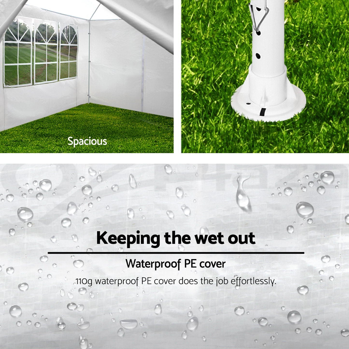10x30' Outdoor Garden Gazebo Tent Canopy