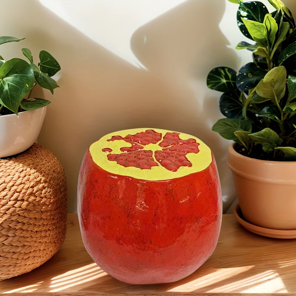 Pomegranate Fruit Stool - Oversized Resin Stool and Side Table