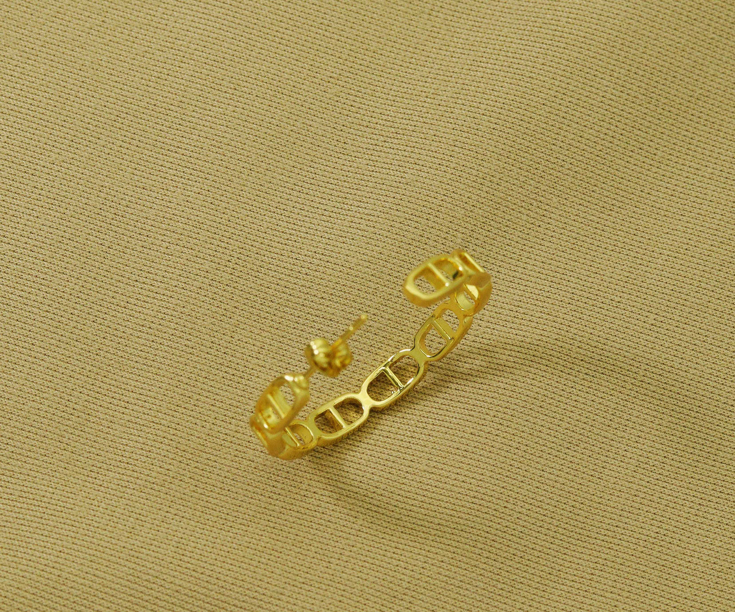 Gold Huggie Earrings, Sku#J344