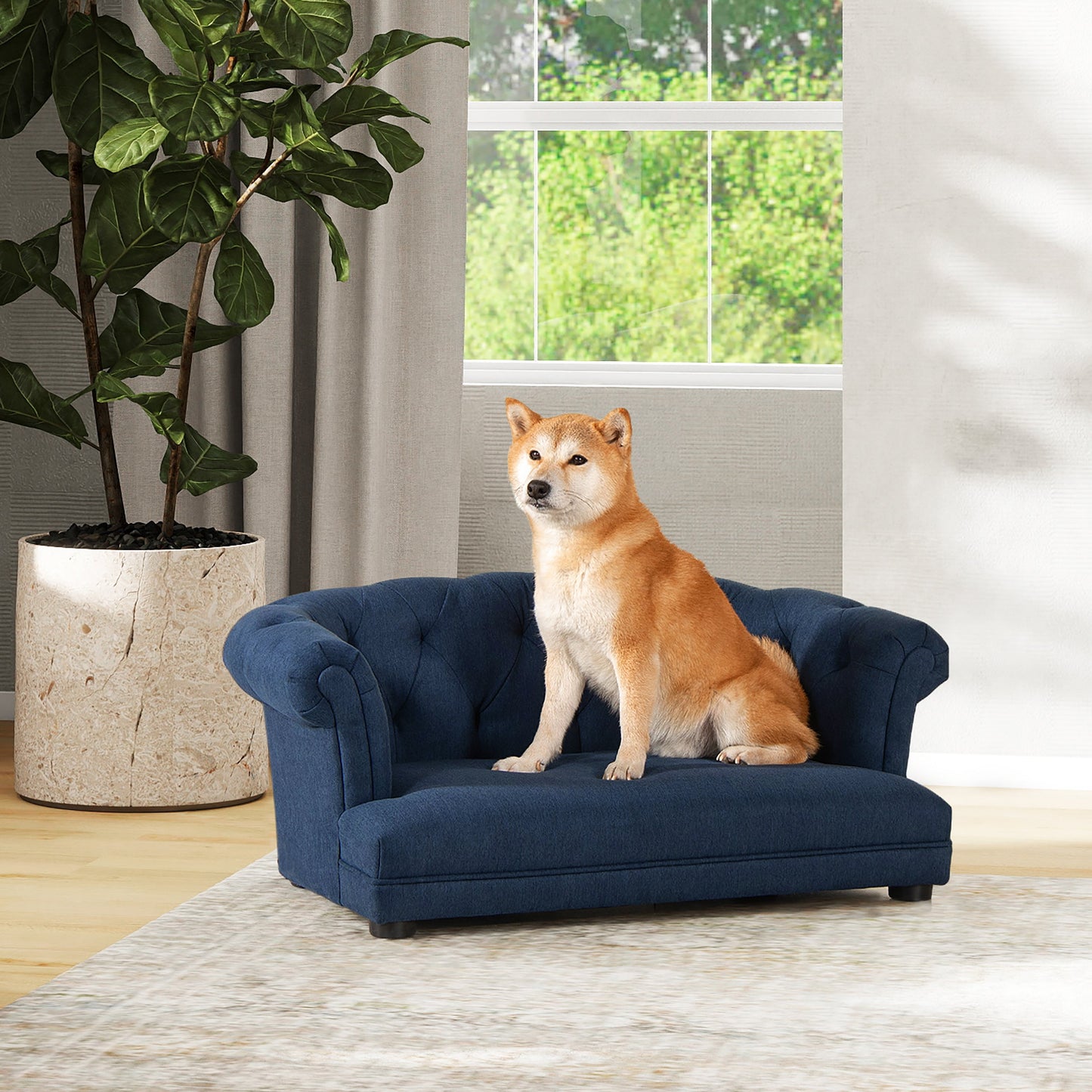 Kiki 36.5" Chesterfield Dog Sofa Bed