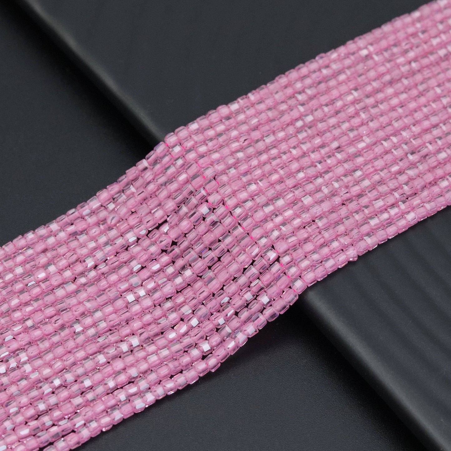 2.5mm Faceted Cube CZ Beads, Sku#U2042