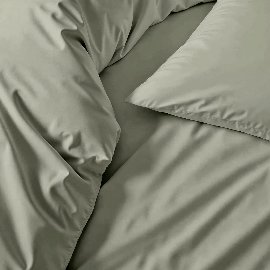 Housse de couette de luxe en satin de coton australien