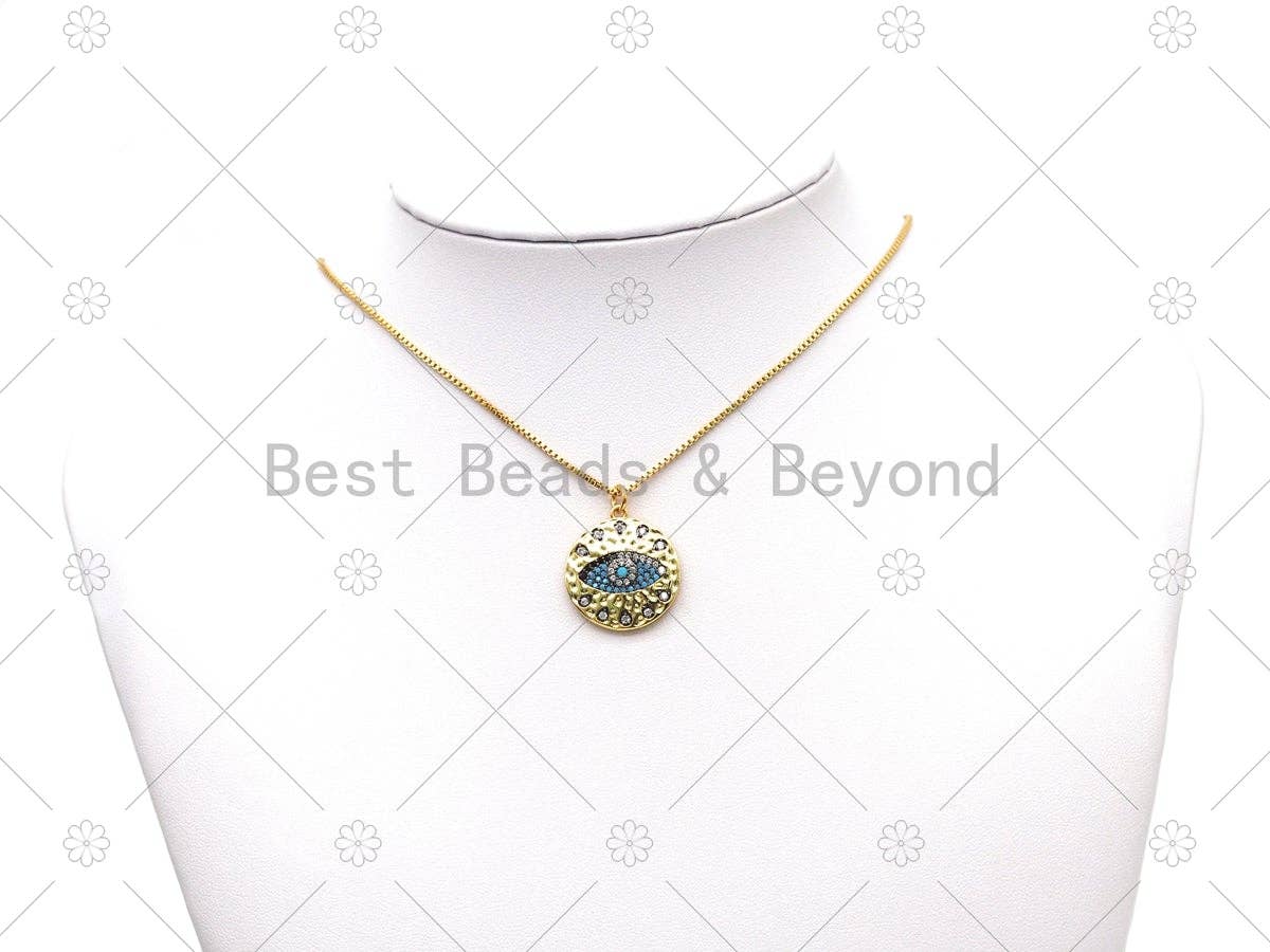 CZ Evil Eye Charm, Sku#L638