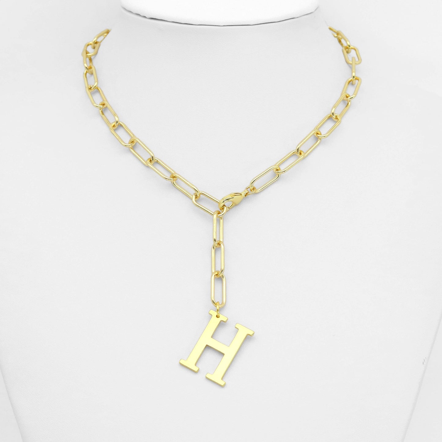 Large Plain Initial Alphabet Letter Charm, SKU#A219