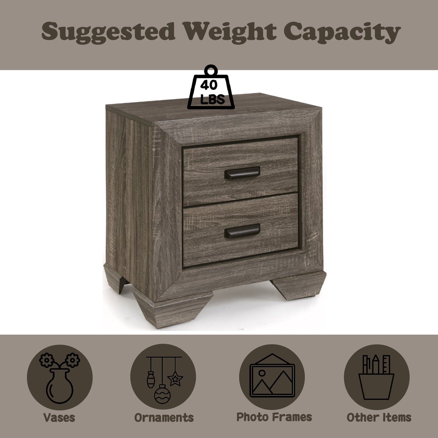 Lyndon Weathered Nightstand