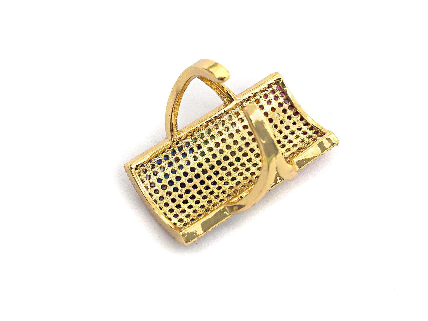 Multicolor CZ Rectangle Statment Ring,X62