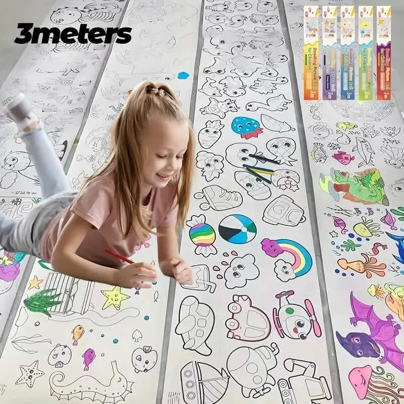 3M Painting Paper Roll DIY Painting Painting Color Filling