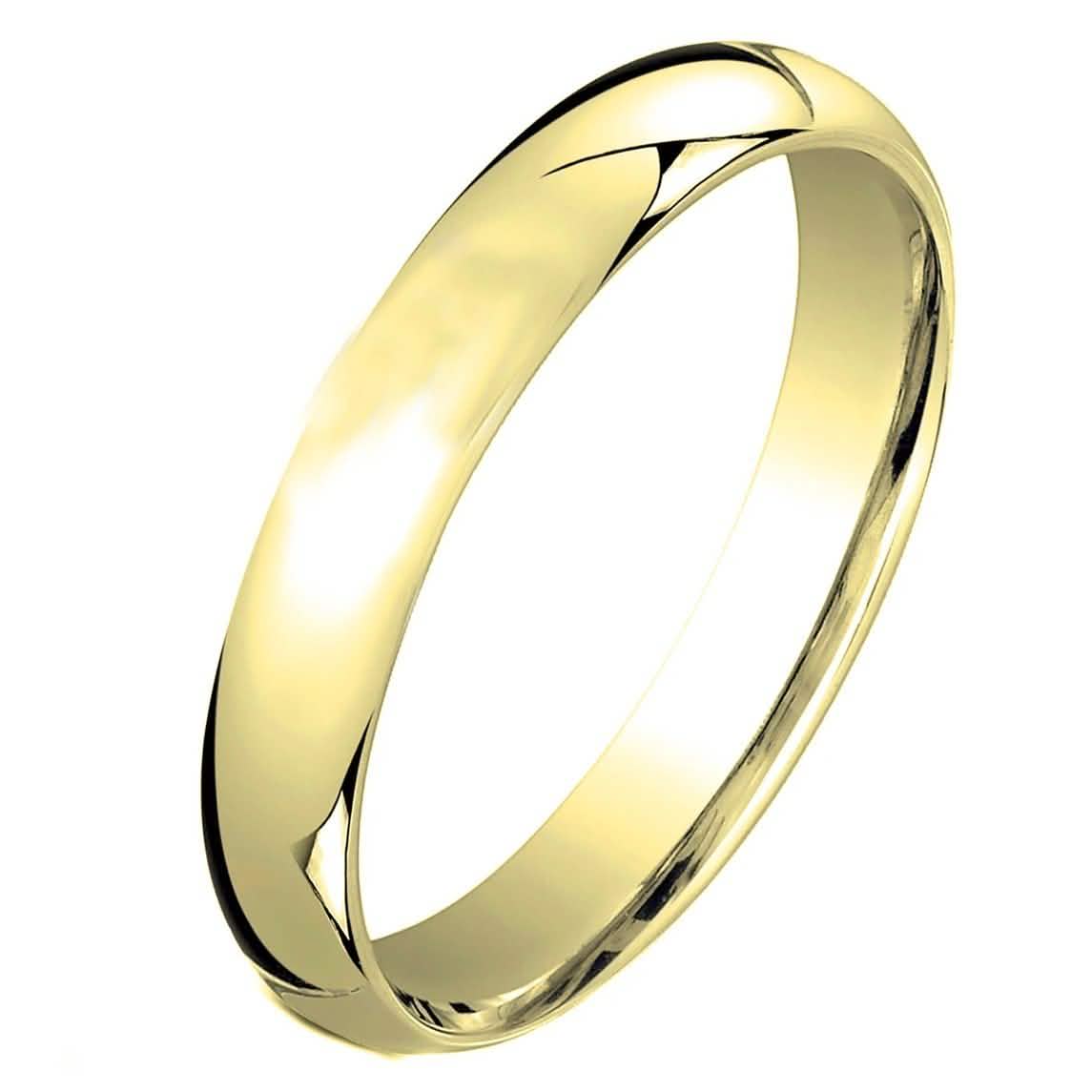 3MM ユニセックスコンフォートフィット結婚指輪