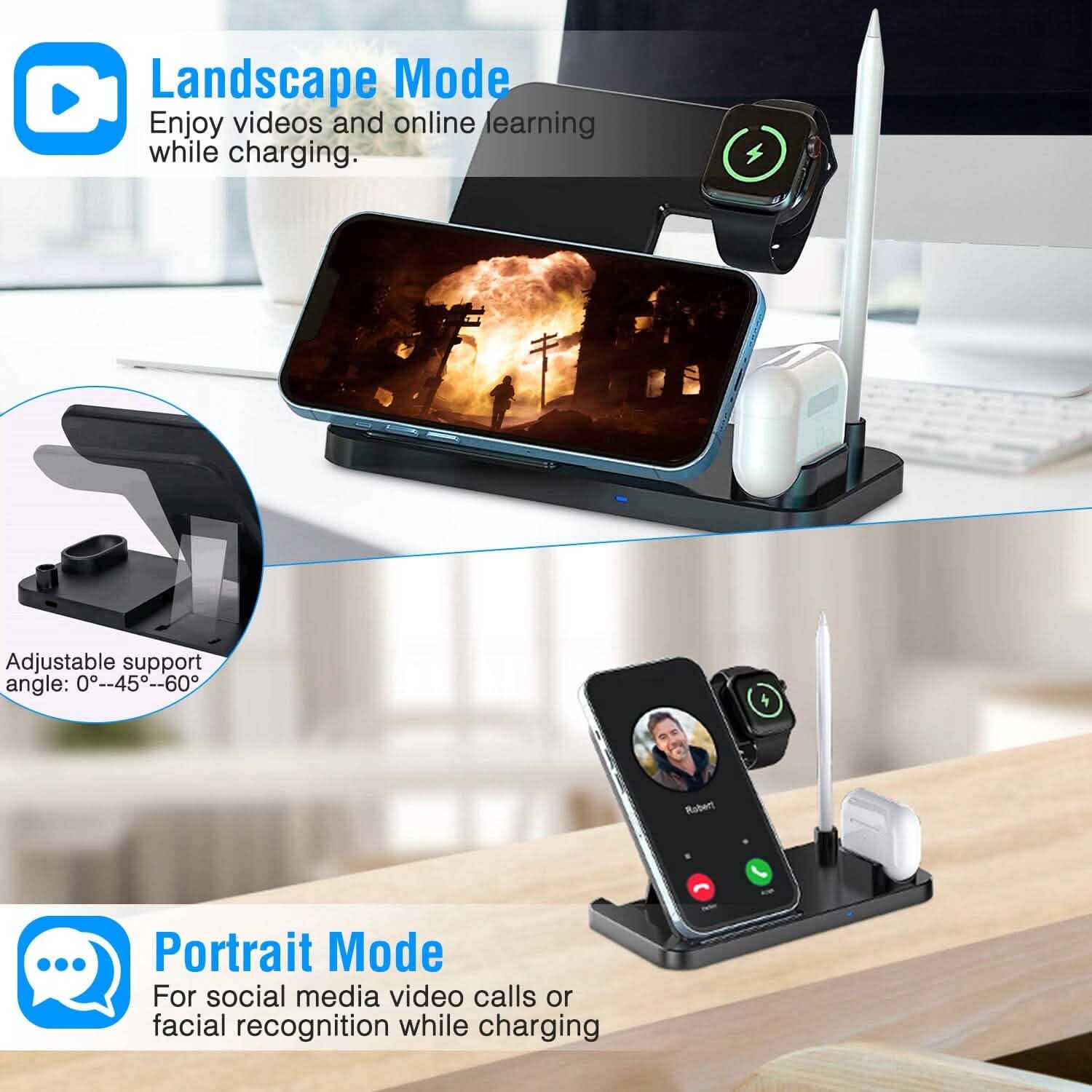4-in-1 Foldable Wireless Charger