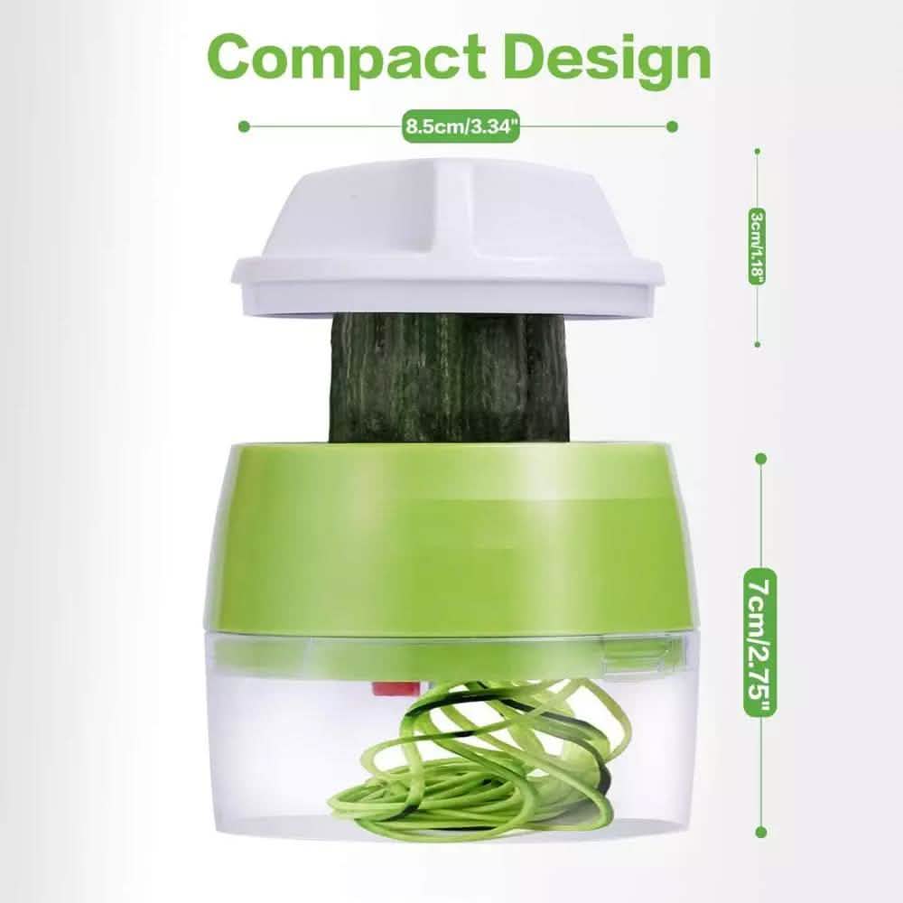 Râpe Spirale Réglable 4-en-1 pour Fruits et Légumes