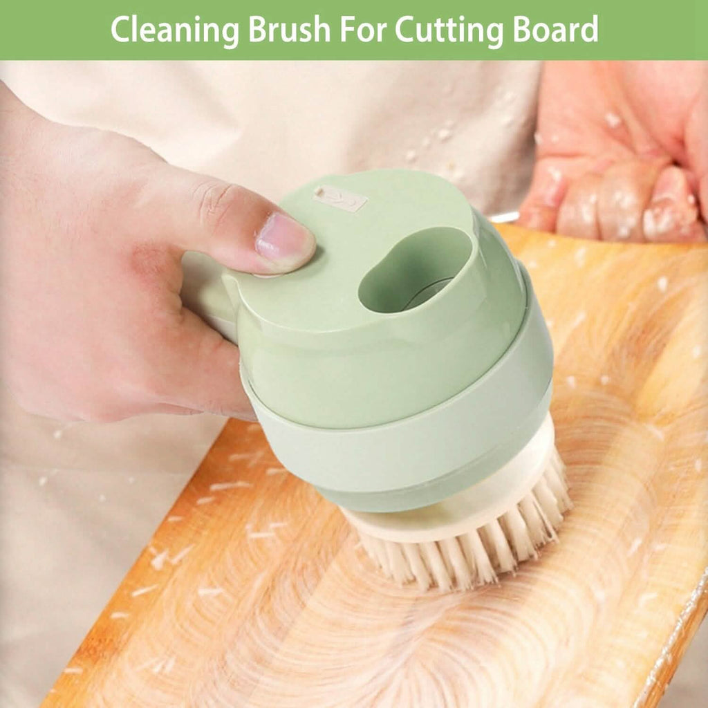 4-in-1 Handheld Electric Vegetable Chopper, Grinder, Slicer and Dicer
