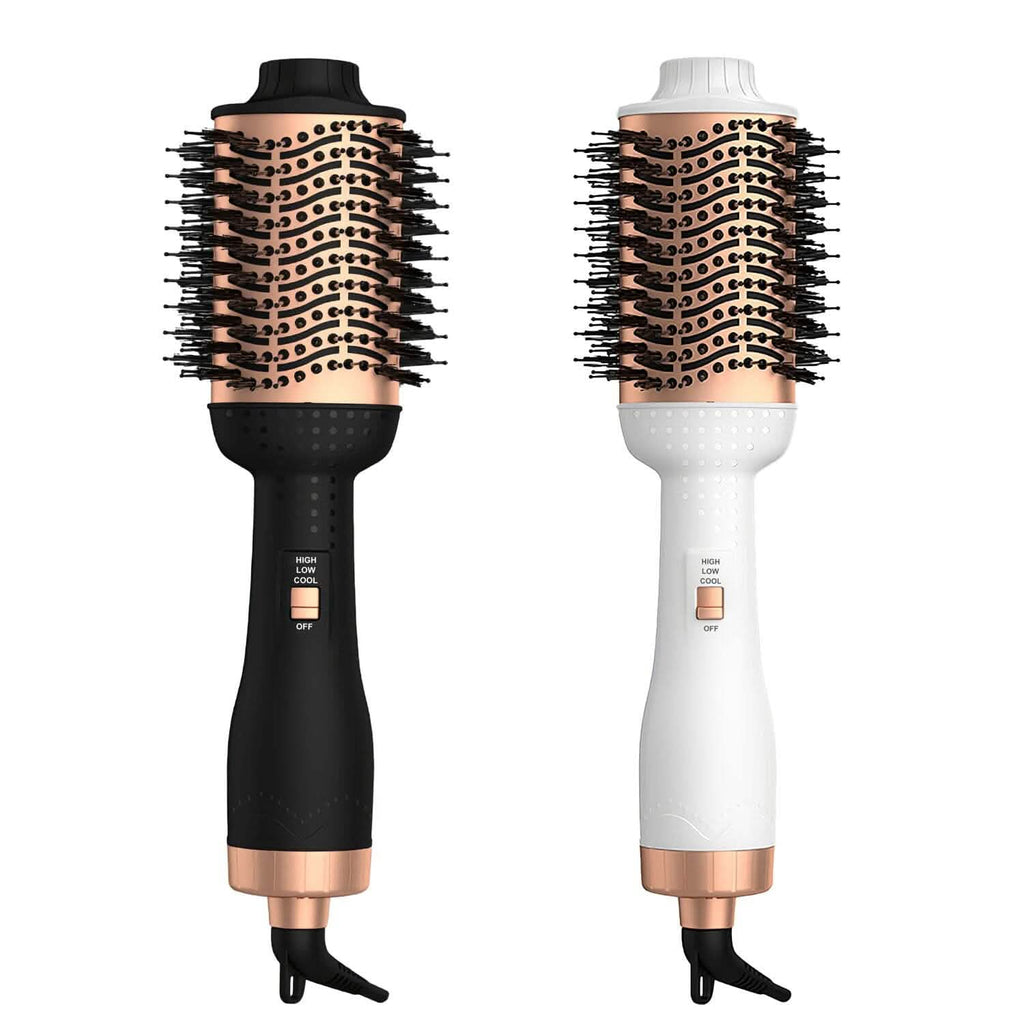 4-in-1ヘアドライヤーブラシ カーリングスタイラー ボリューマイザー ストレートナー マイナスイオン＆アンチフリッズ