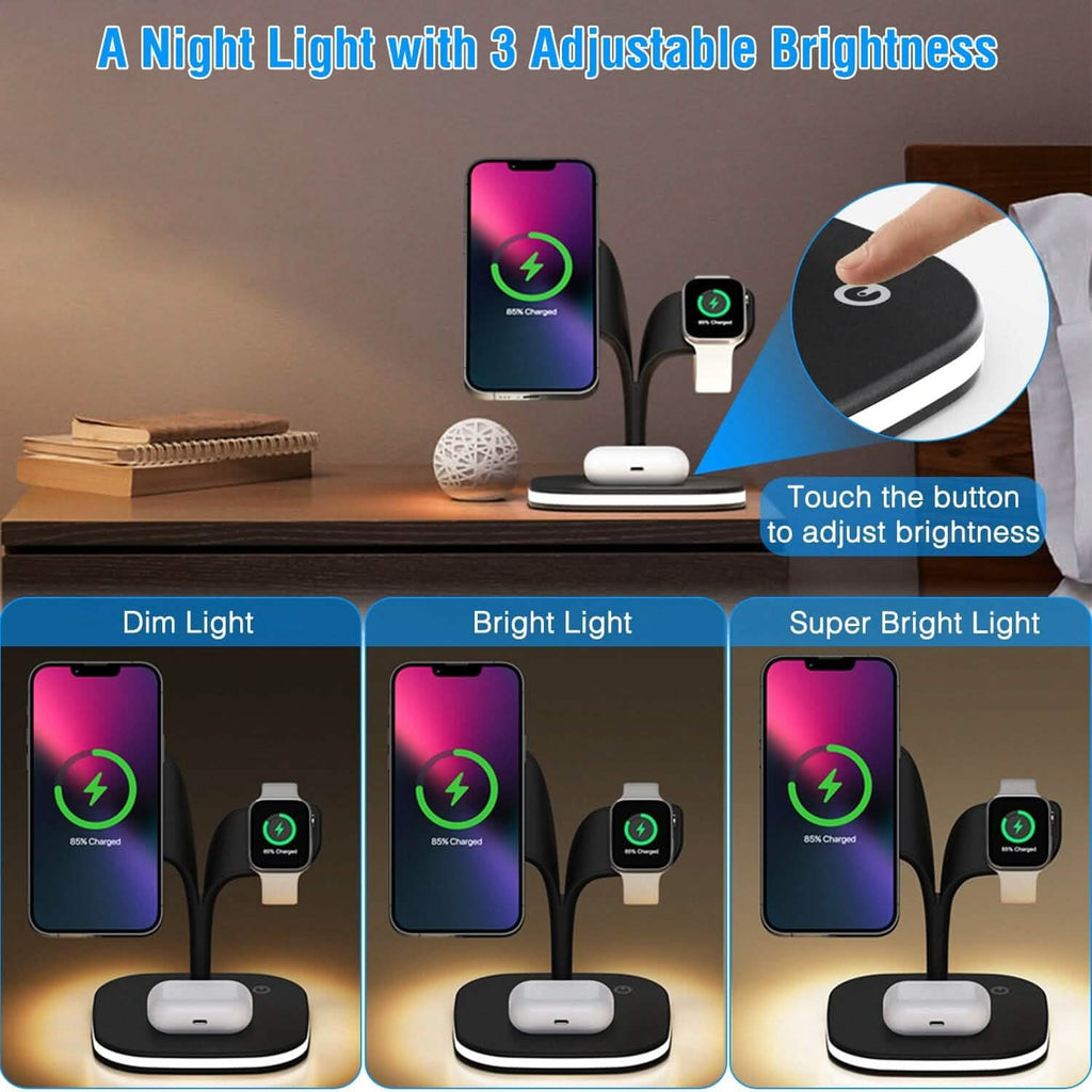 4-in-1 Magnetic Wireless Charging Station Dock
