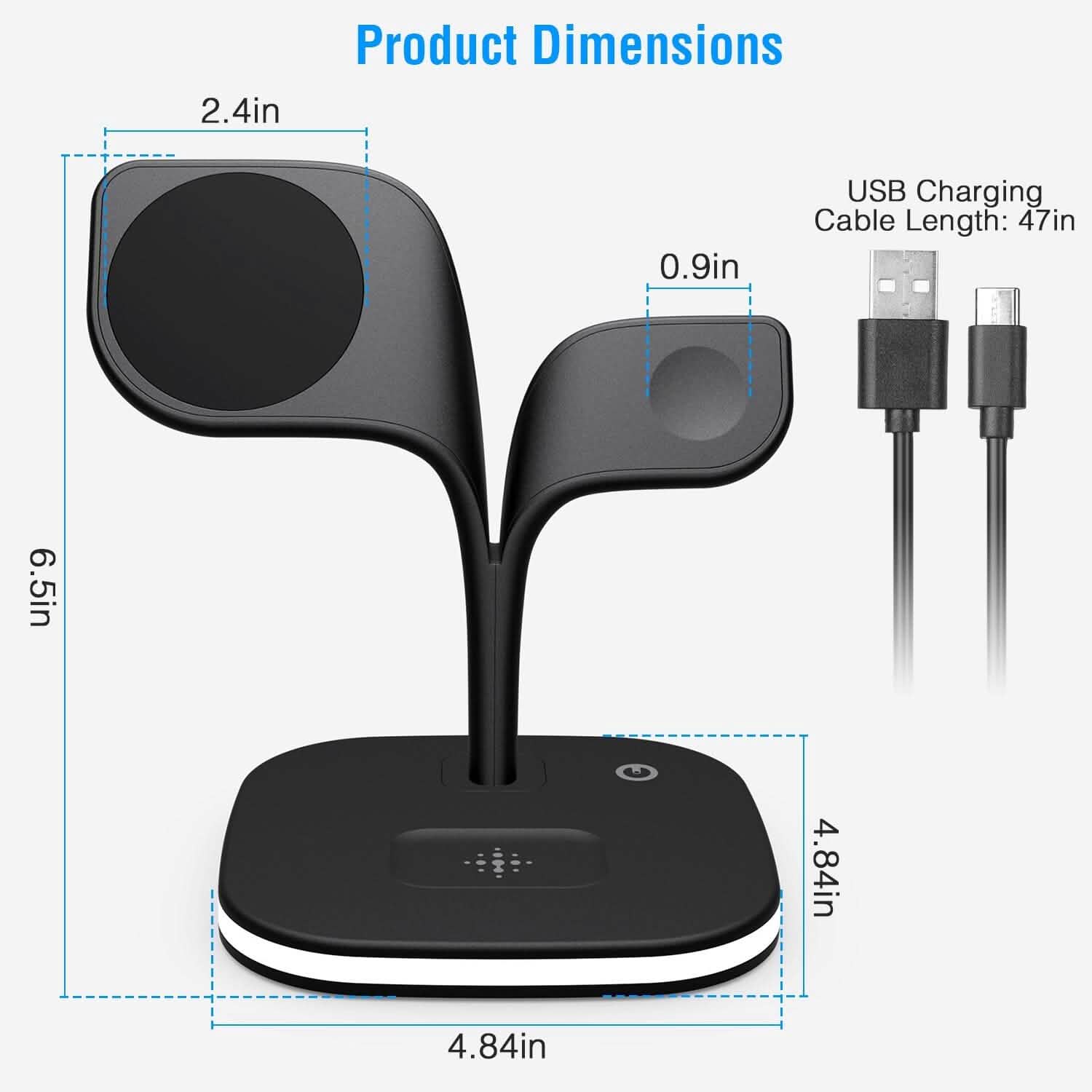 4-in-1 Magnetic Wireless Charging Station Dock