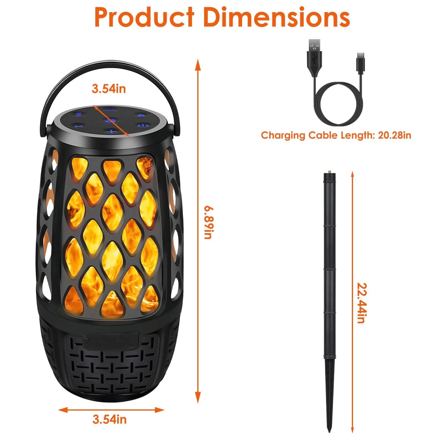 Enceinte d'extérieur sans fil 5.3 4-en-1 étanche IPX5