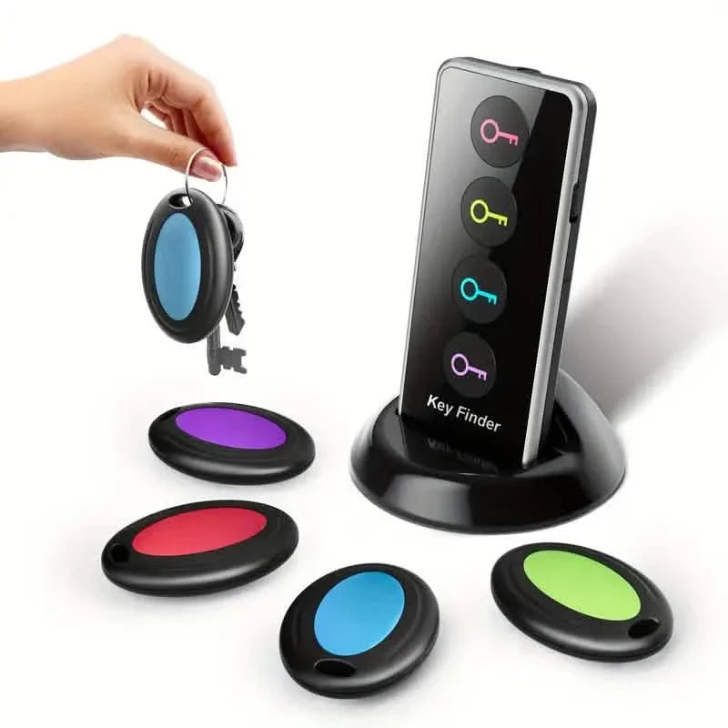 Localisateur de clés 4-en-1 avec lampe torche LED : Retrouvez facilement vos clés, votre portefeuille et votre télécommande