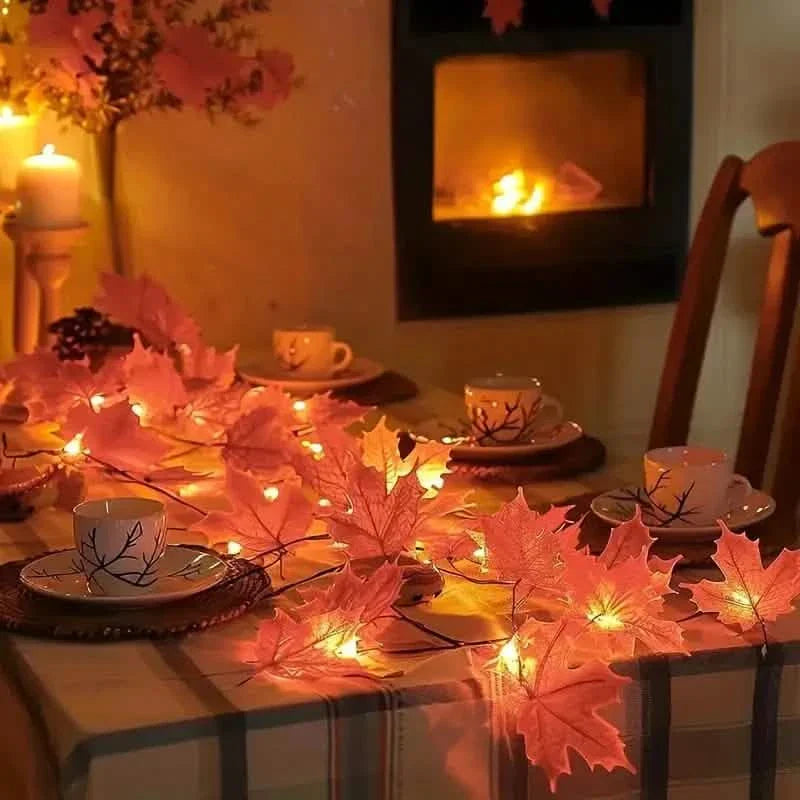 4-Pack: 2M 20LED Fall Garland Fall Decorations LED