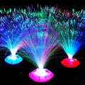 Lot de 4 : Lampes LED à fibres optiques 8 modes