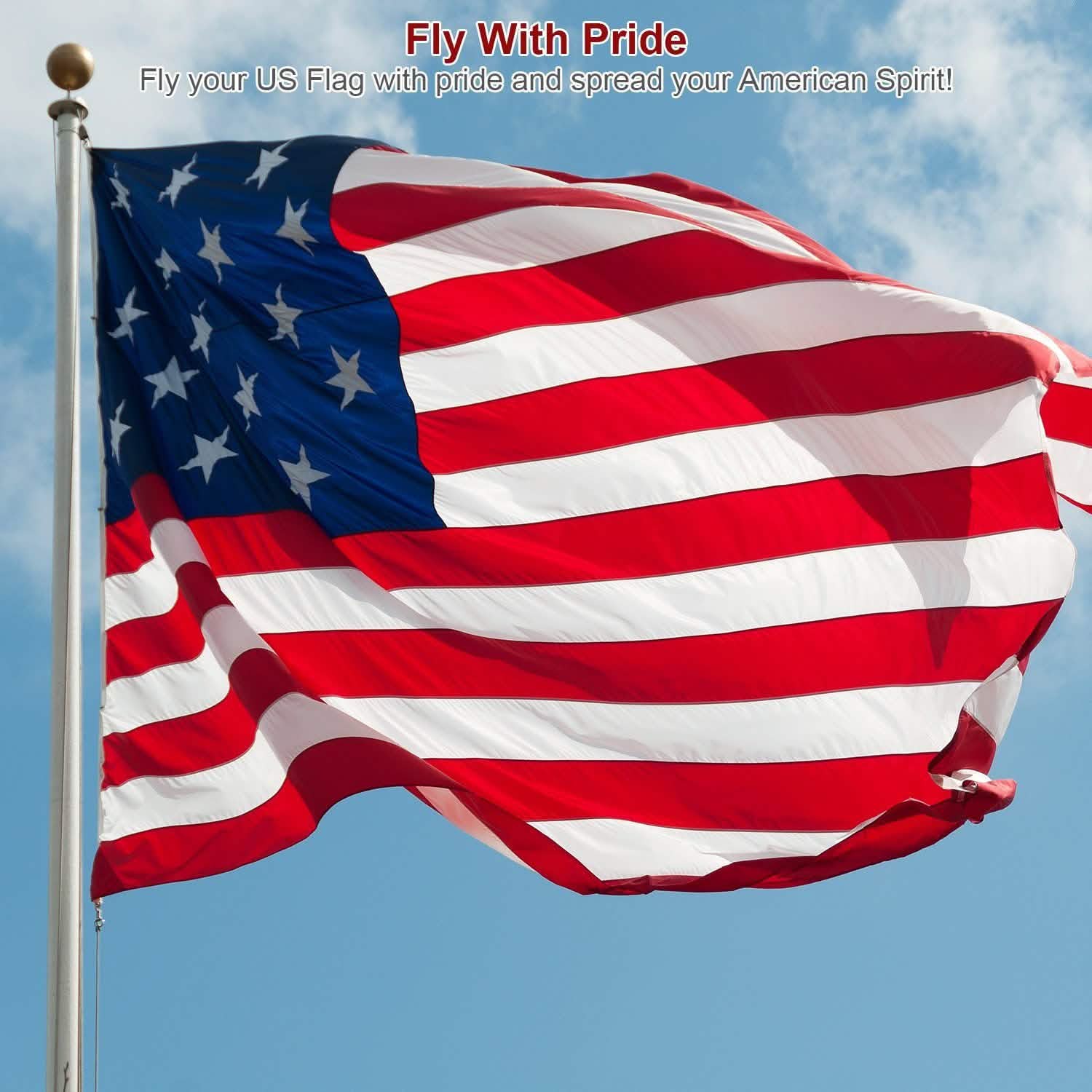 4-Pack: American US Flags