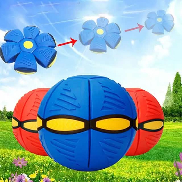 Lot de 4 : Jouet balle magique soucoupe volante OVNIS pour enfants