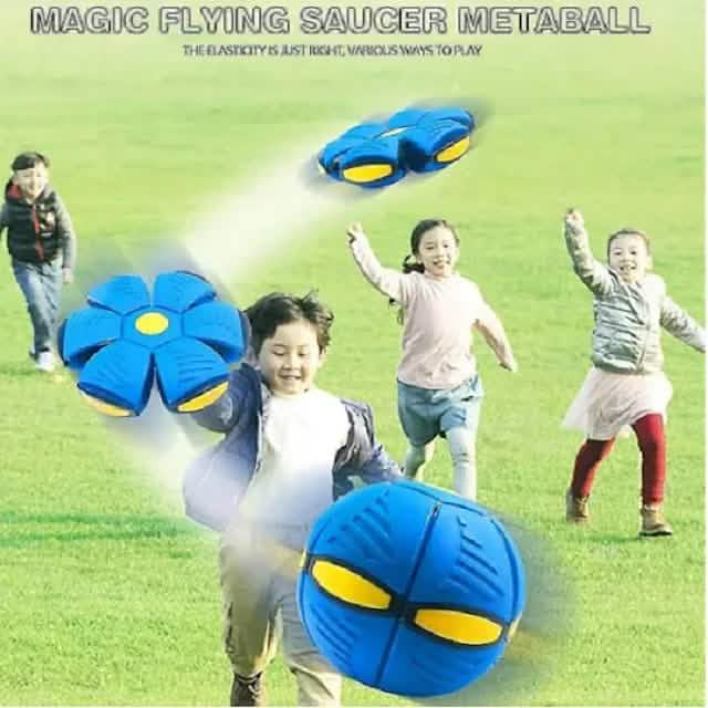 Lot de 4 : Jouet balle magique soucoupe volante OVNIS pour enfants