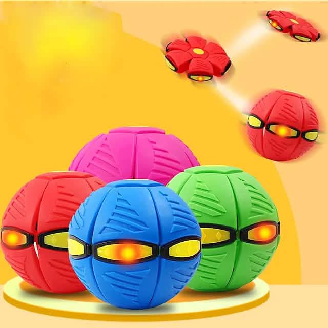 Lot de 4 : Jouet balle magique soucoupe volante OVNIS pour enfants