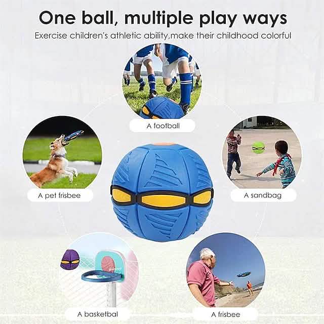 Lot de 4 : Jouet balle magique soucoupe volante OVNIS pour enfants