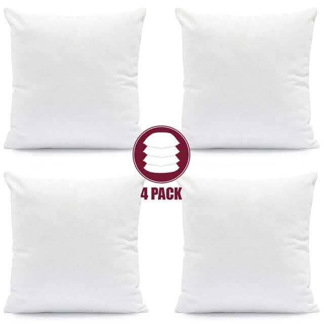 4-Pack: Decorative Throw Pillows Bed Sofa Couch Pillow Set Bounce Back Cushions